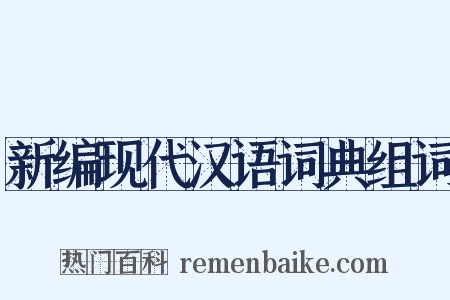 新编现代汉语词典组词是什么意思的图片